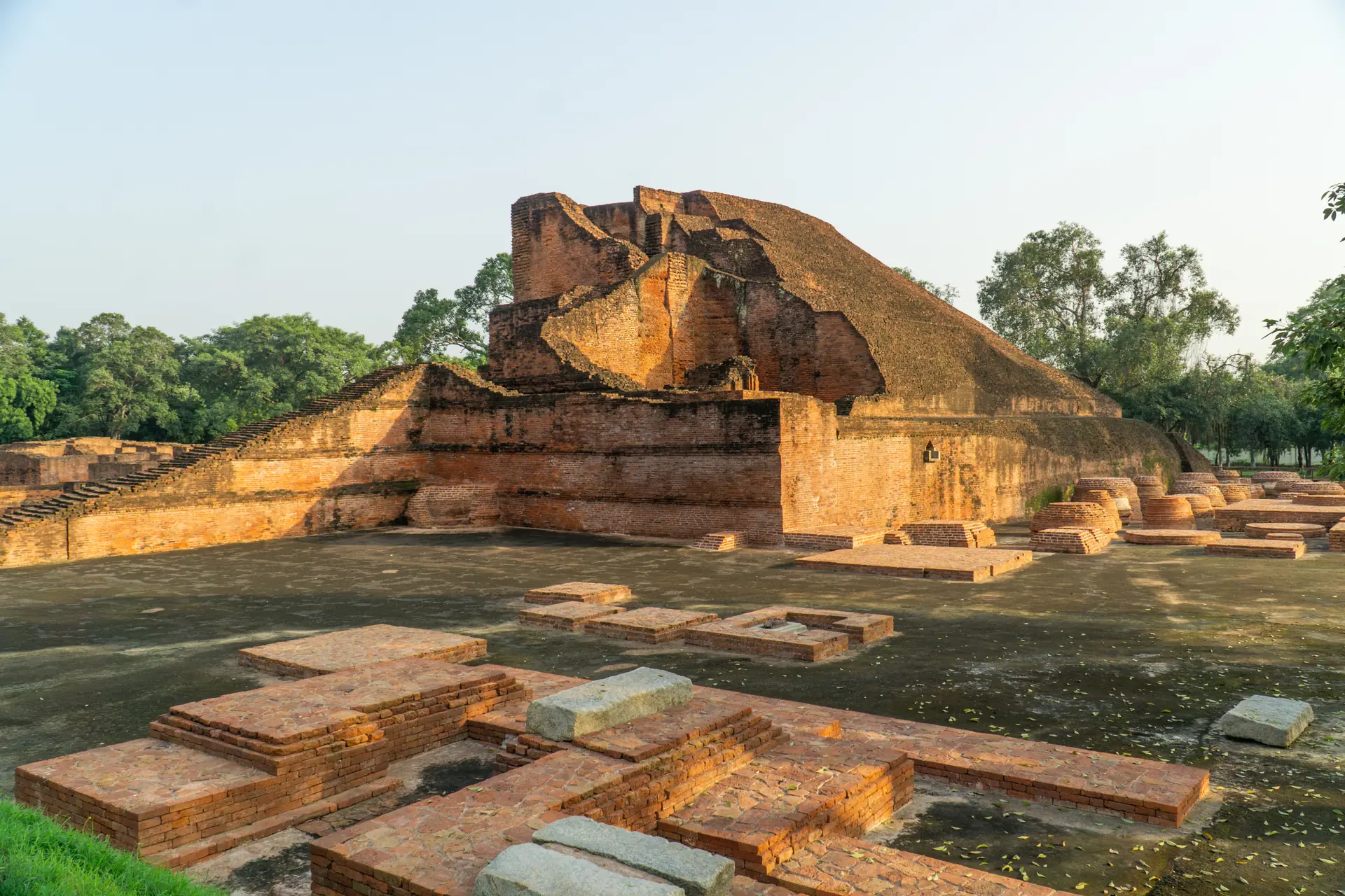 Ruins of the Sariputta Stupa at Nalanda Mahavihara